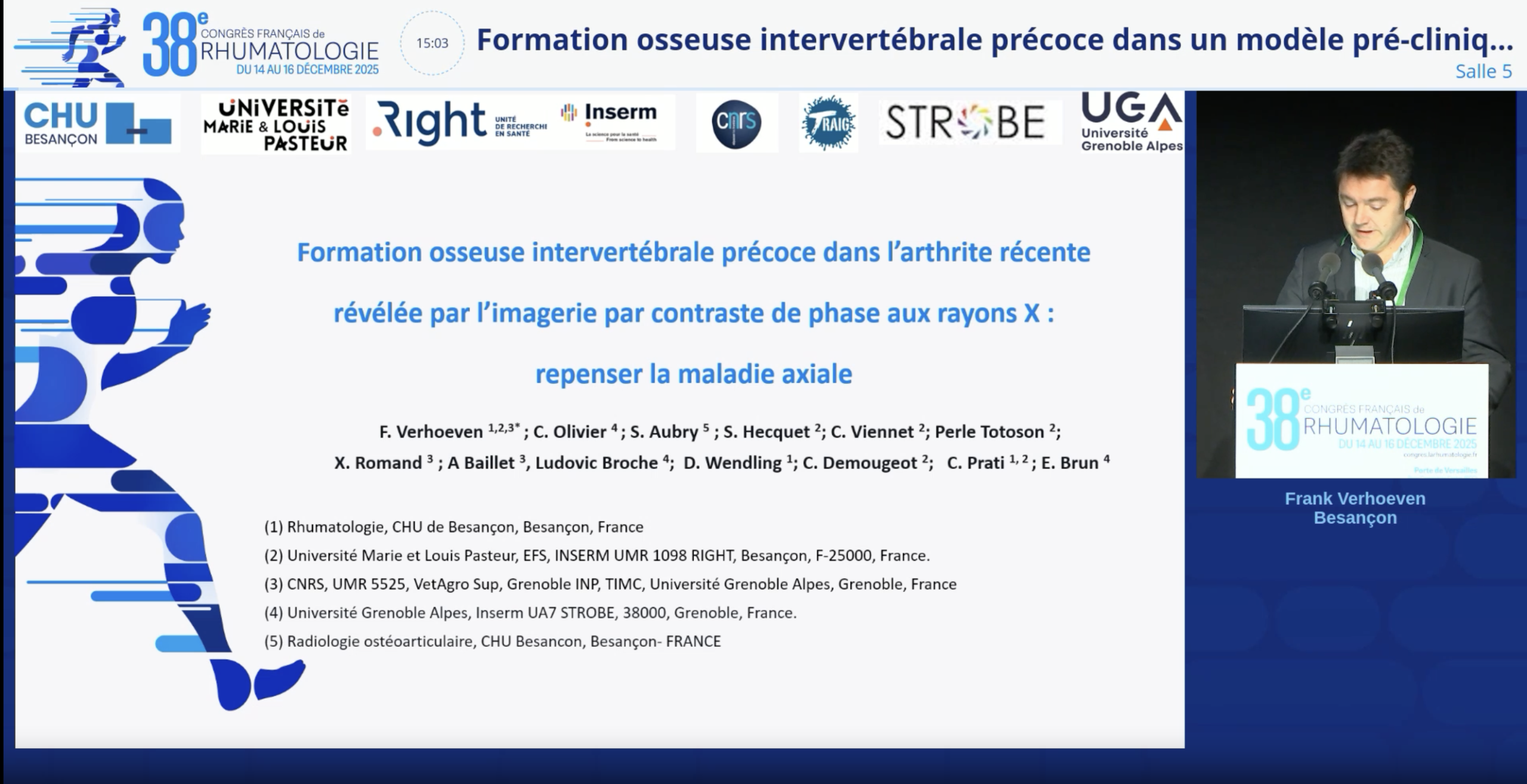 Formation osseuse intervertébrale précoce dans un modèle pré-clinique de spondyloarthrite récente révélée par l’imagerie par contraste de phase aux rayons X : repenser la maladie axiale