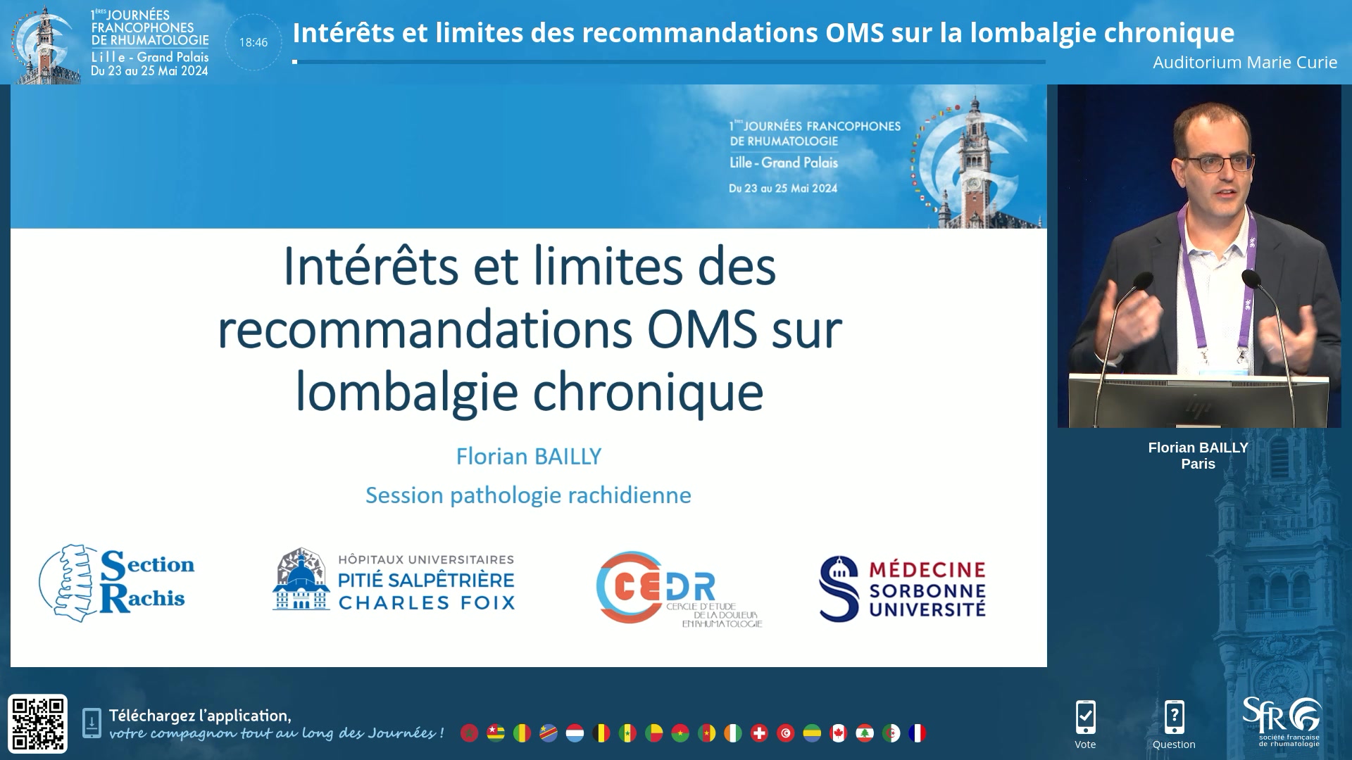 Intérêts et limites des recommandations OMS sur la lombalgie chronique
