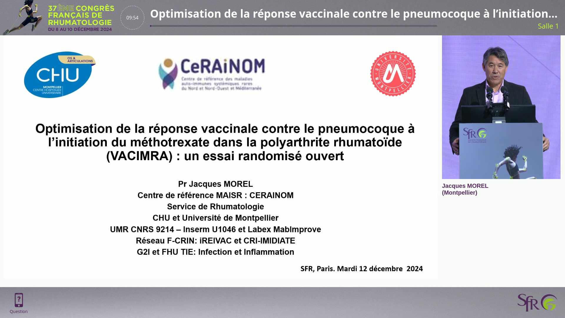 Optimisation de la réponse vaccinale contre le pneumocoque à l’initiation du méthotrexate dans la polyarthrite rhumatoïde (VACIMRA) : un essai randomisé ouvert