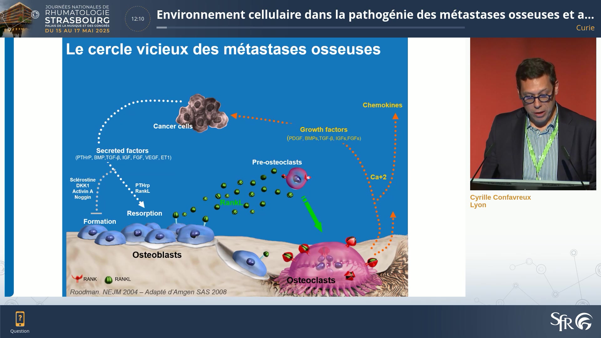 Environnement cellulaire dans la pathogénie des métastases osseuses et autres cancers osseux