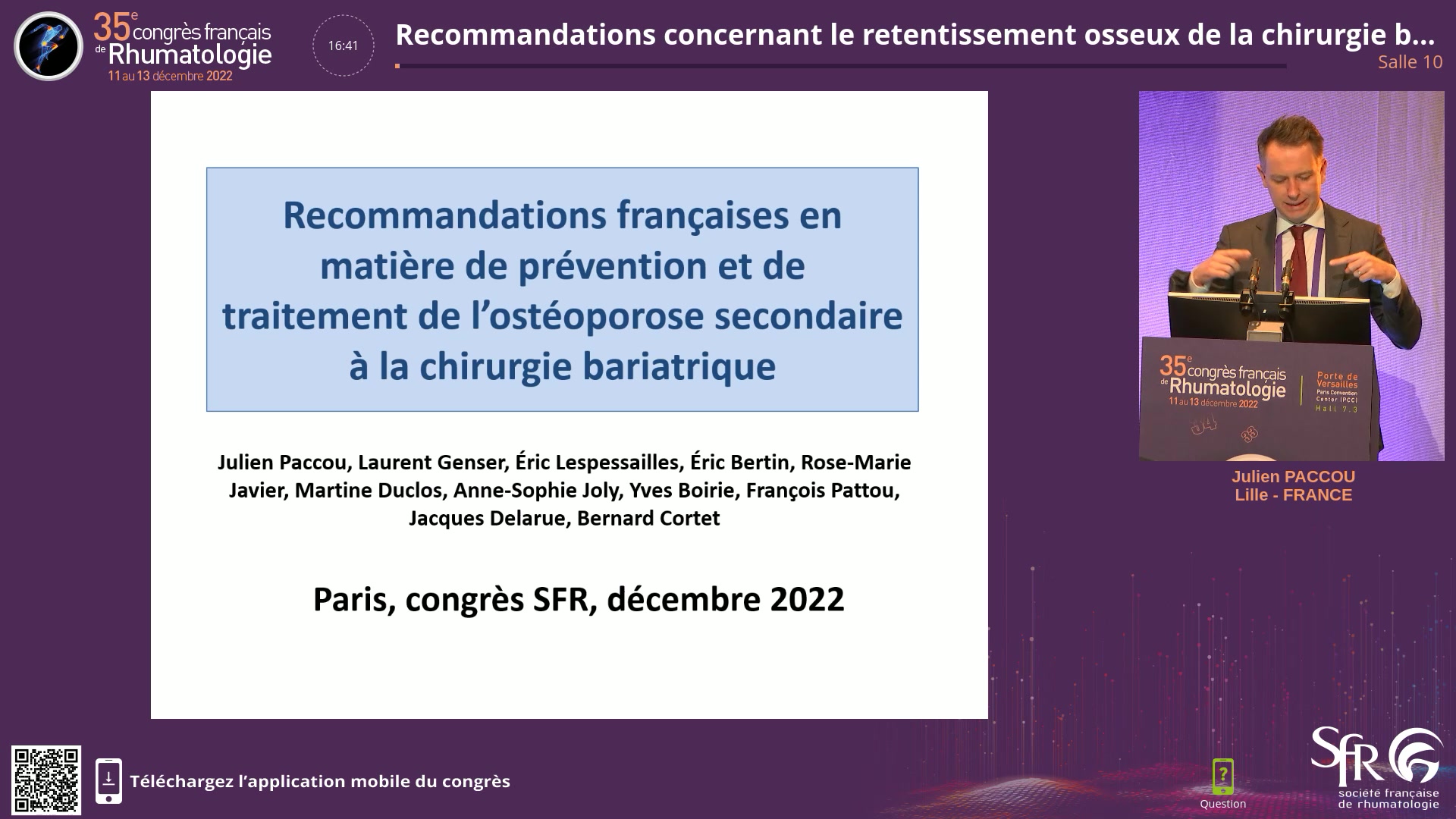 Recommandations concernant le retentissement osseux de la chirurgie bariatrique
