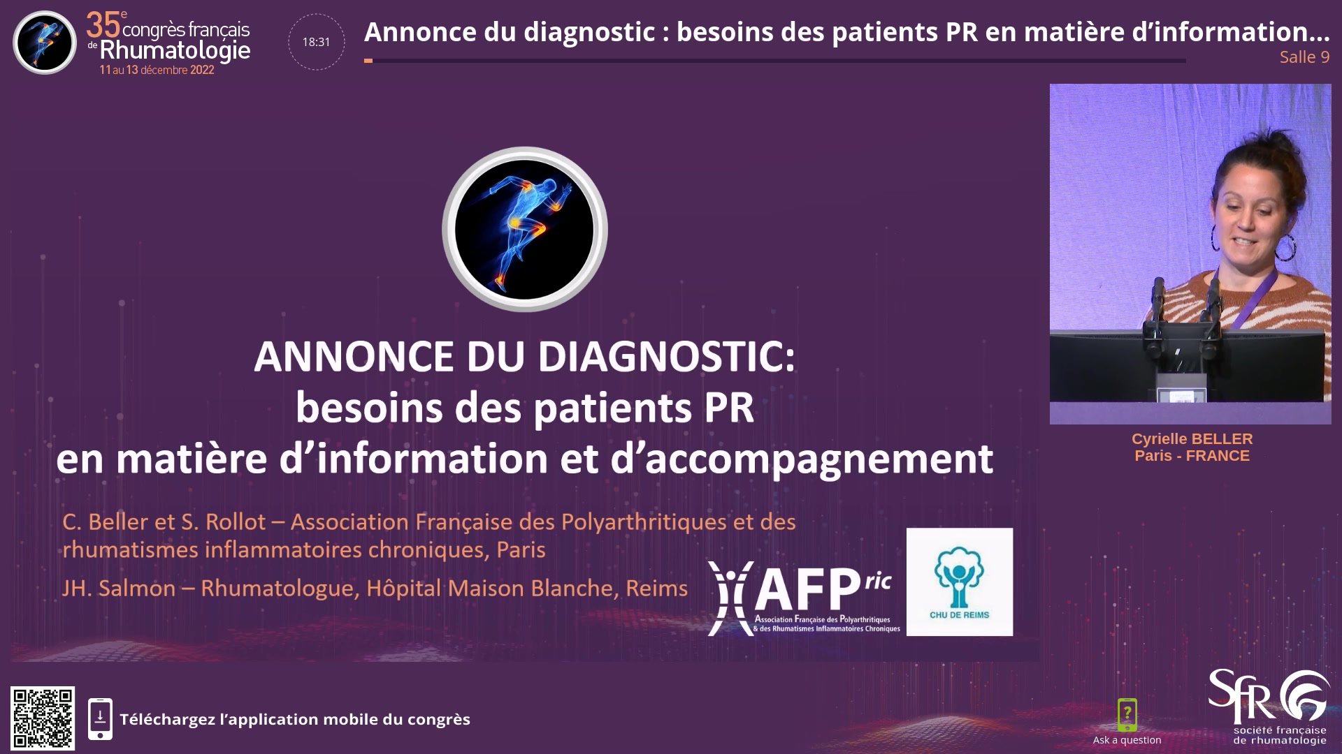 Annonce du diagnostic : besoins des patients PR en matière d’information et d’accompagnement