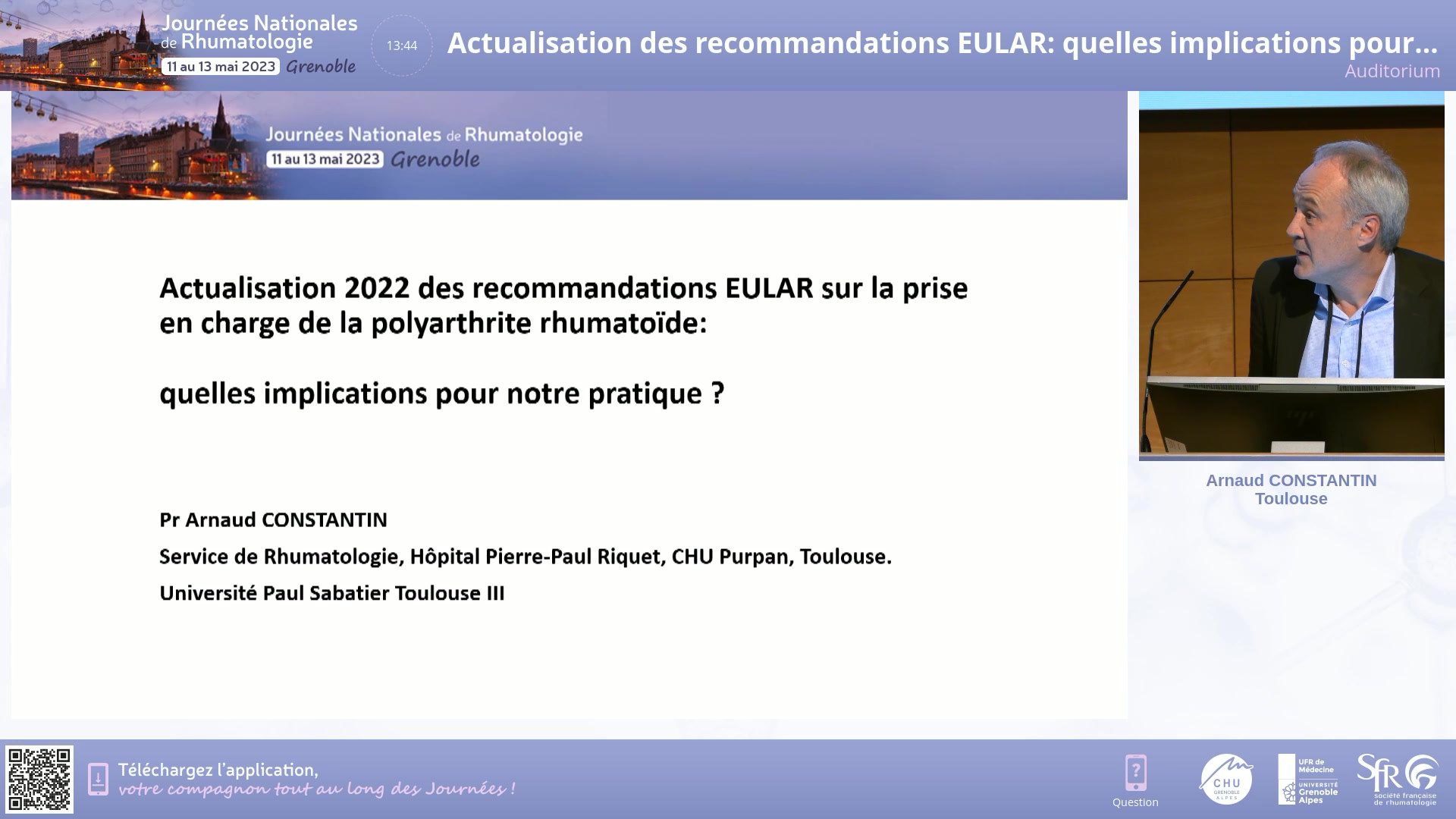 Actualisation des recommandations EULAR: quelles implications pour notre pratique ?