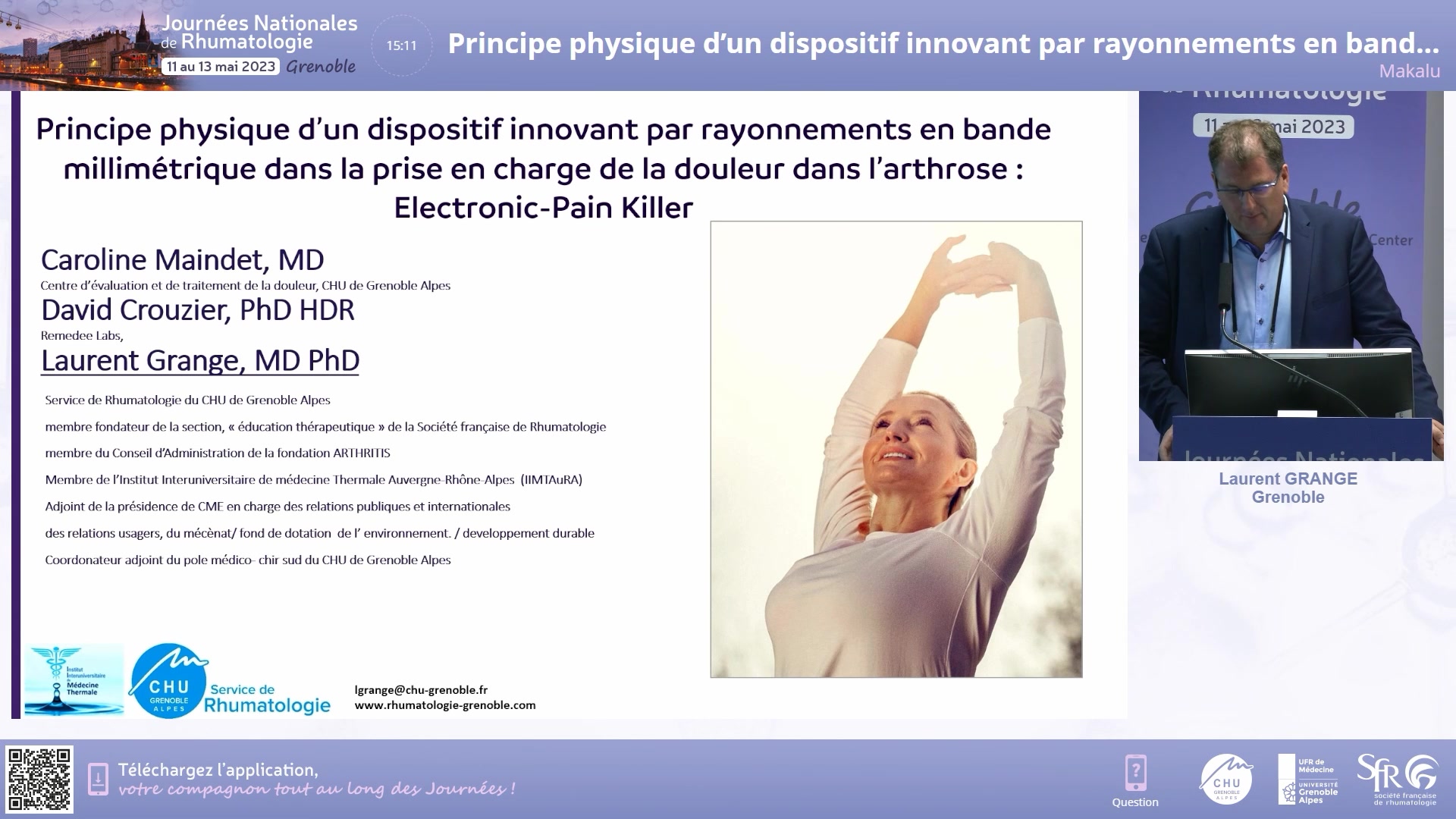 Principe physique d’un dispositif innovant par rayonnements en bande millimétrique dans la  prise en charge de la douleur dans l’arthrose  : Electronic-Pain Killer