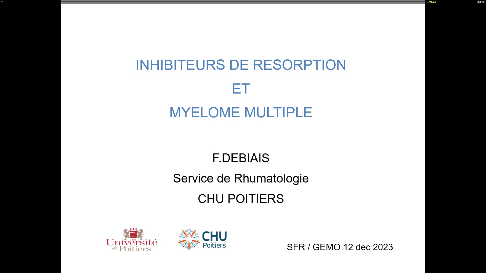 Inhibiteurs de la résorption osseuse