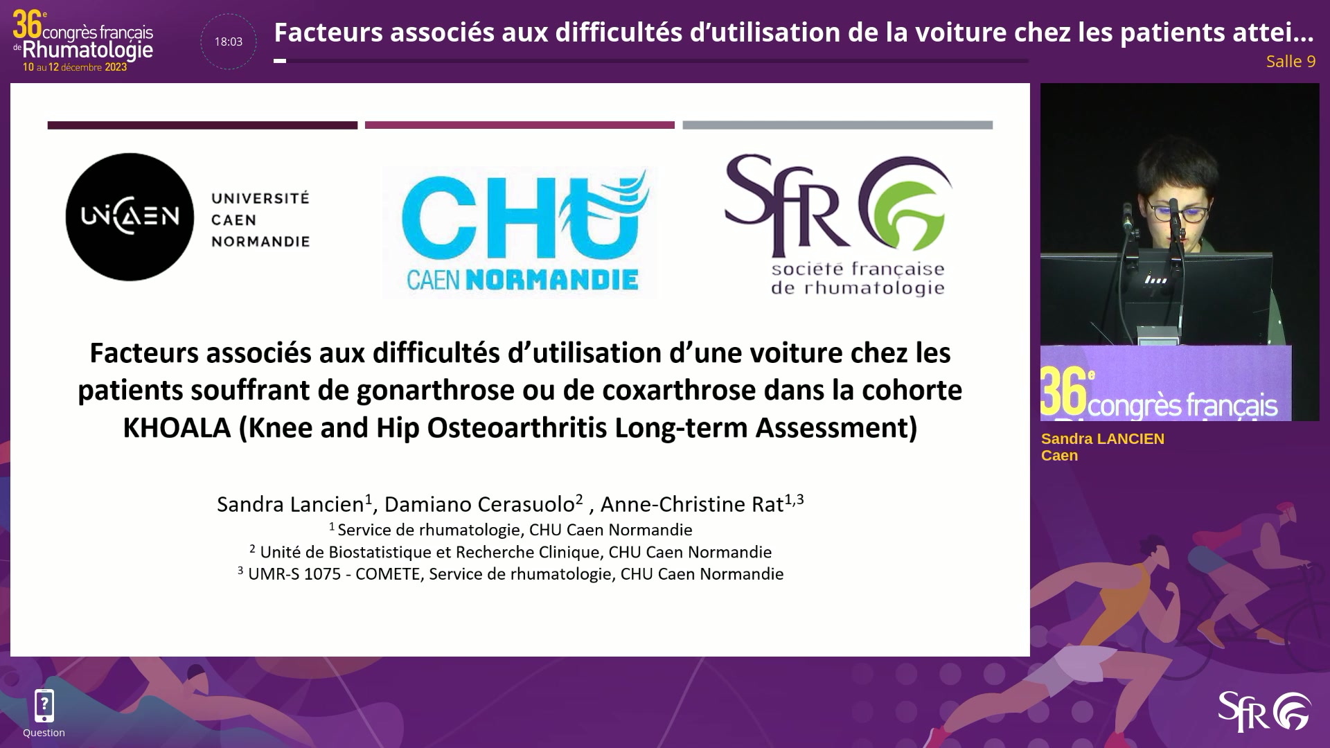 Facteurs associés aux difficultés d’utilisation de la voiture chez les patients atteints de coxarthrose ou de gonarthrose dans la cohorte KHOALA (Knee and Hip Osteoarthritis Long-term Assessment)