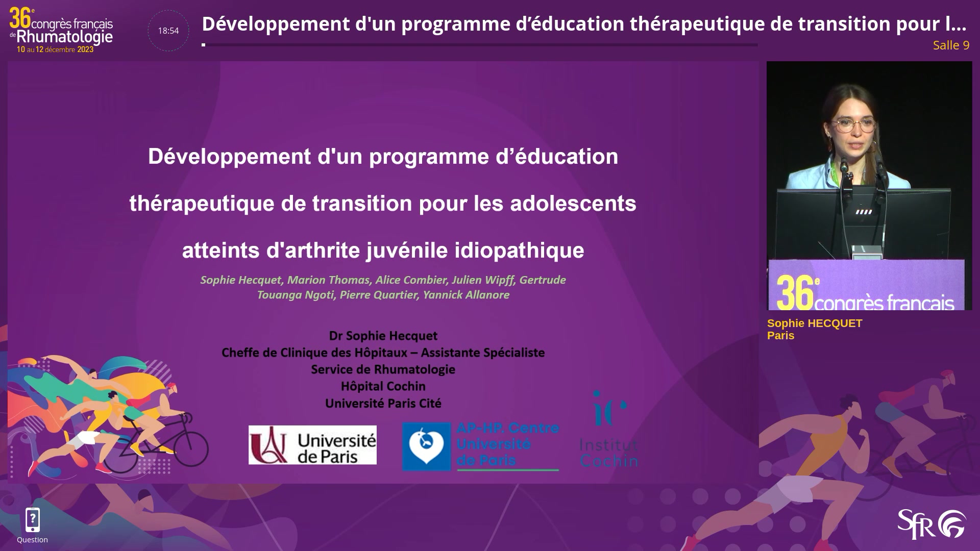 Développement d’un programme d’éducation thérapeutique de transition pour les adolescents atteints d’arthrite juvénile idiopathique