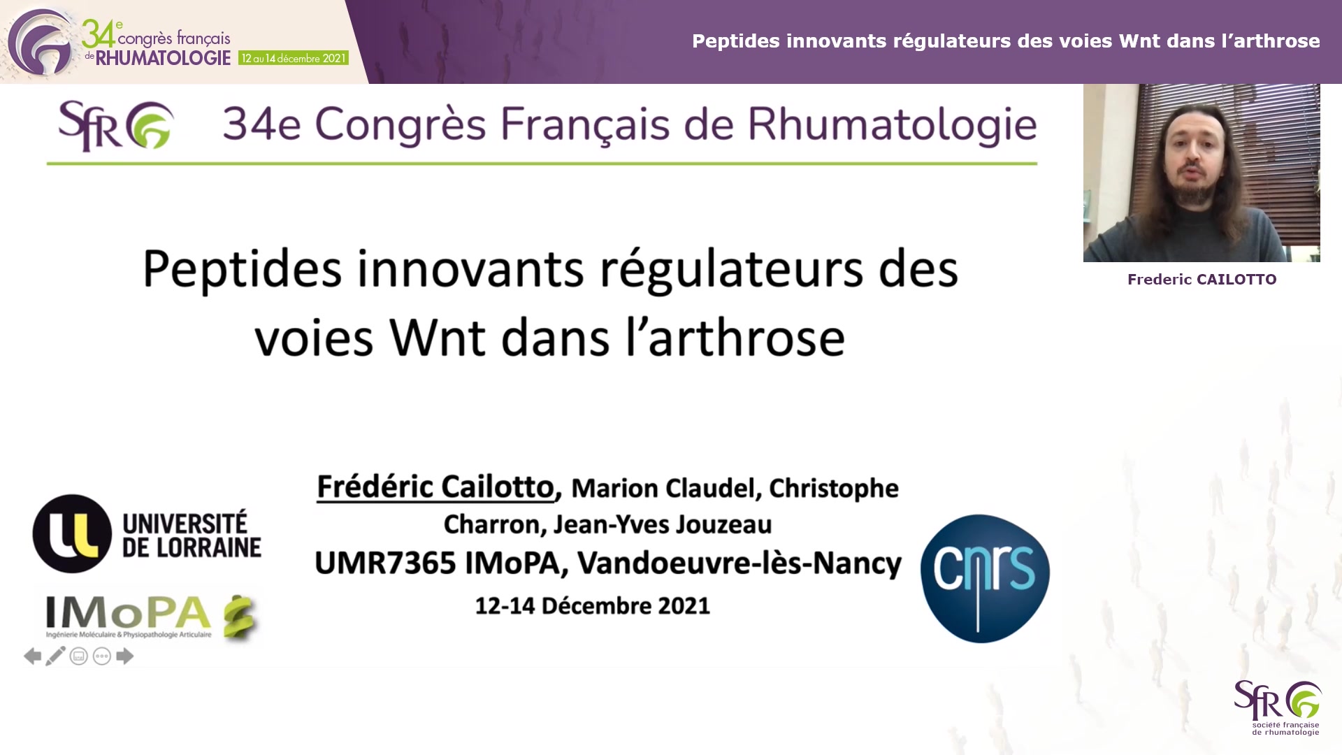 Peptides innovants régulateurs des voies Wnt dans l’arthrose