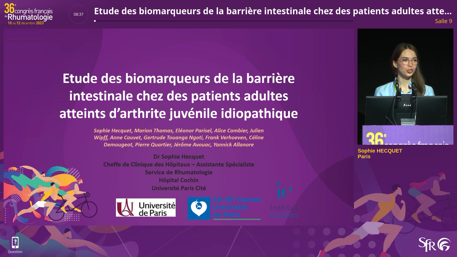 Etude des biomarqueurs de la barrière intestinale chez des patients adultes atteints d’arthrite juvénile idiopathique