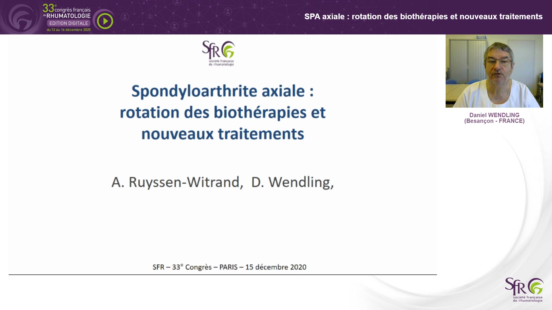 SPA axiale : rotation des biothérapies et nouveaux traitements