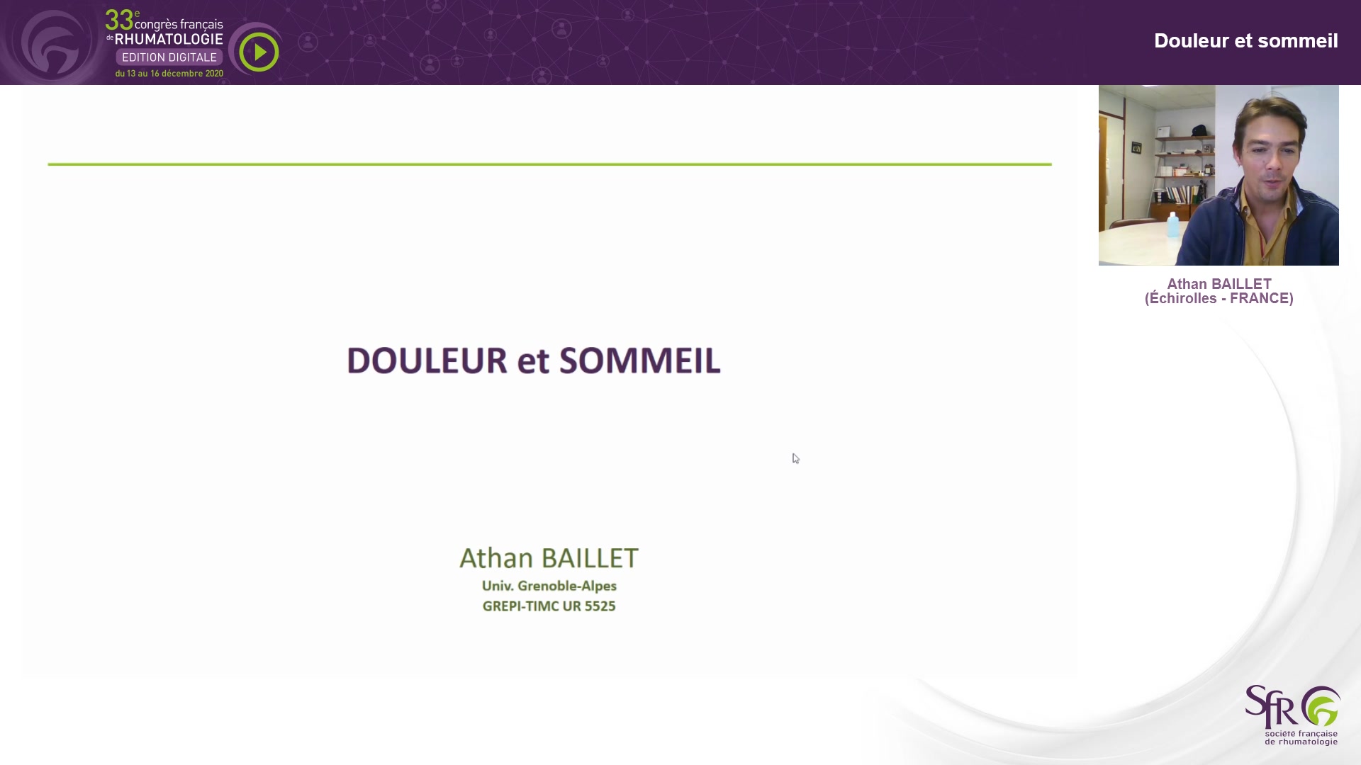 Douleur et sommeil