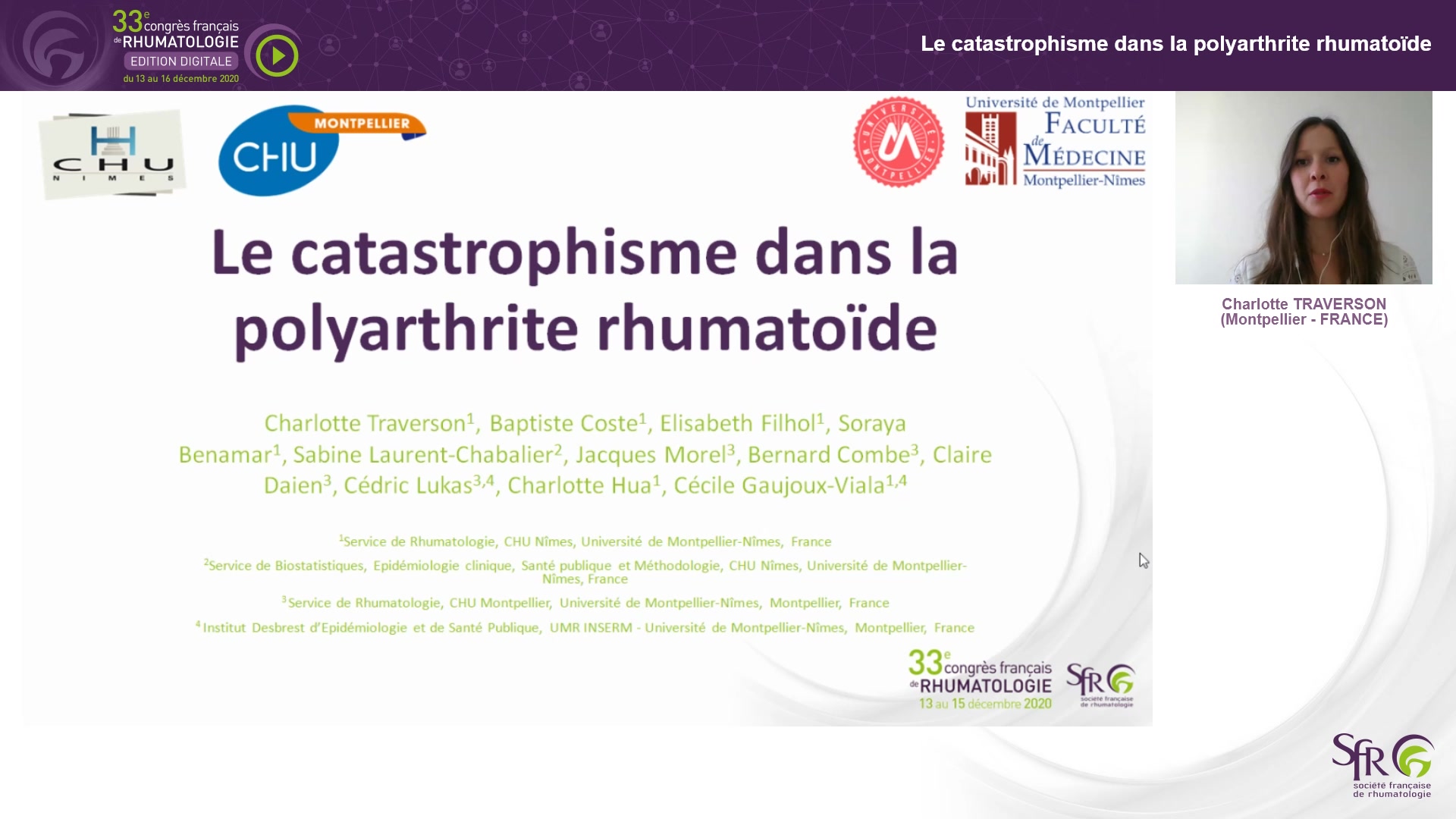 Le catastrophisme dans la polyarthrite rhumatoïde