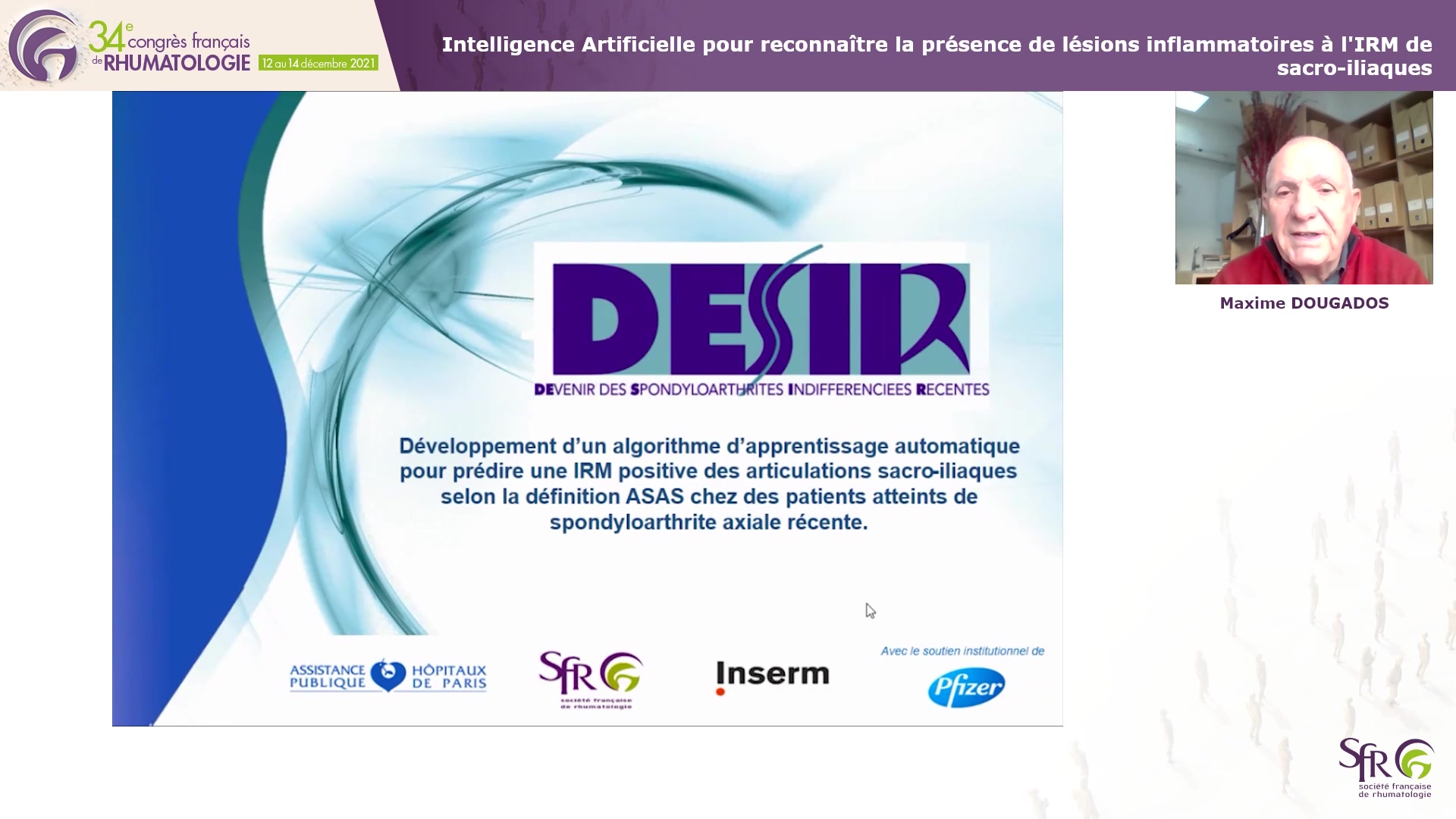 Intelligence Artificielle pour reconnaître la présence de lésions inflammatoires à l’IRM de sacro-iliaques
